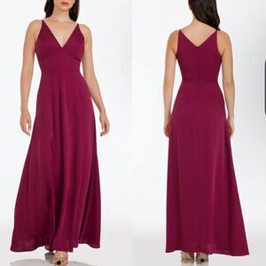 DRESS THE POPULATION Parker Fit Flare Maxi Dress NWT